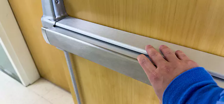 Installing a Push Bar on a Door Sugar Land